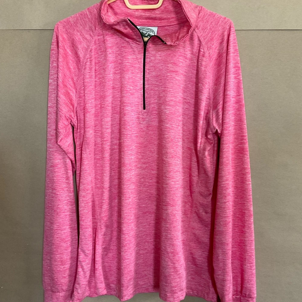 Woodland Creek. Pink 3/4 zip top. Size XL